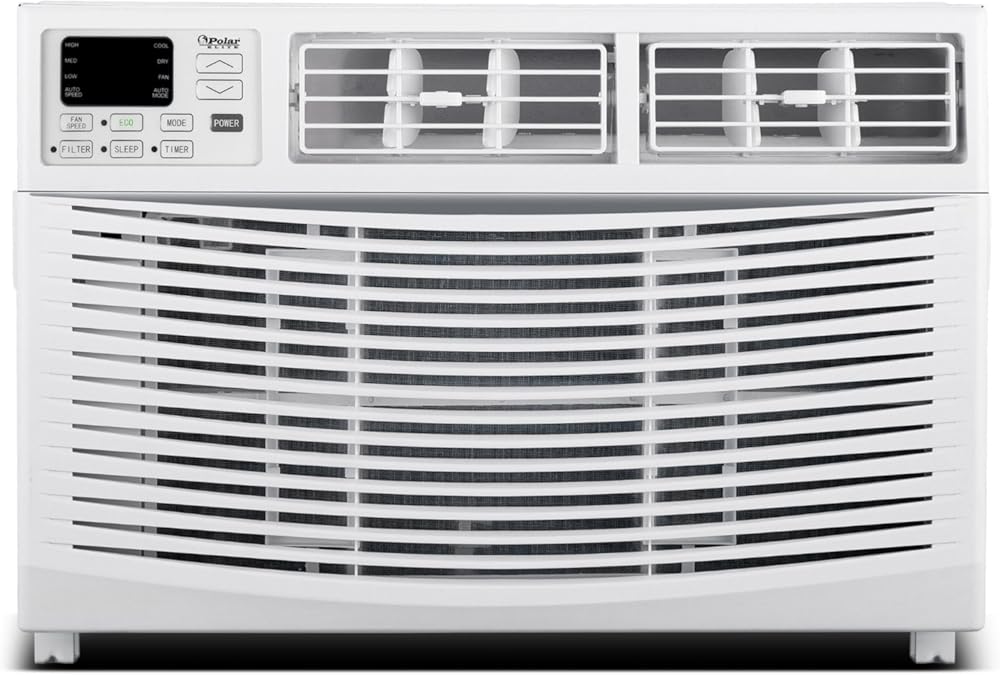 12,000 BTU Window Air Conditioner, Cools Up to 550 Sq. Ft., Quiet Operation, Cool/Fan/Dry Modes, Digital Display, Remote Control, Easy Install & 2-Year Warranty