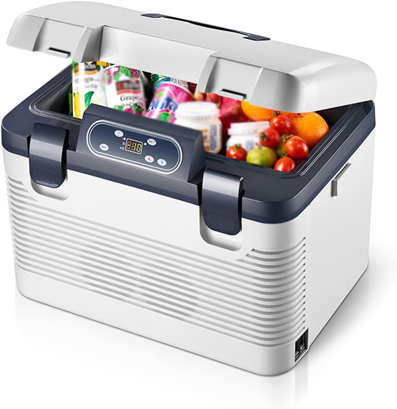 12V/24V Car Refrigerator, 19L Portable Fridge Small Cooling and Heating Box Insulated Box Car Cooler for Car, RV, Truck, Van, Boat, Camping, Travel, Fishing Outdoor