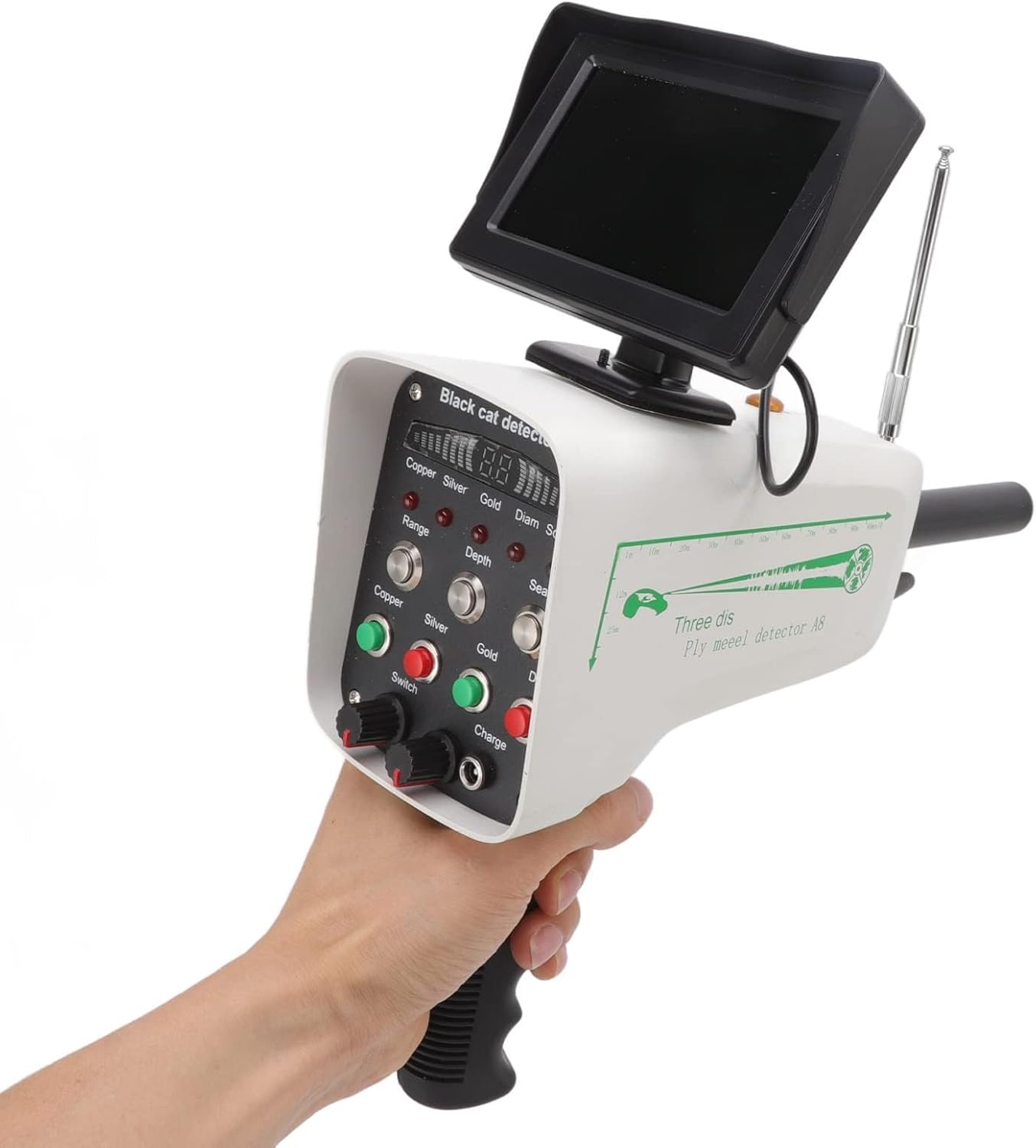 Professional Metal Scanner Detector,High Accuracy,Gold Silver Copper Finder,30M Depth,1000M Range,for Gem Positioning