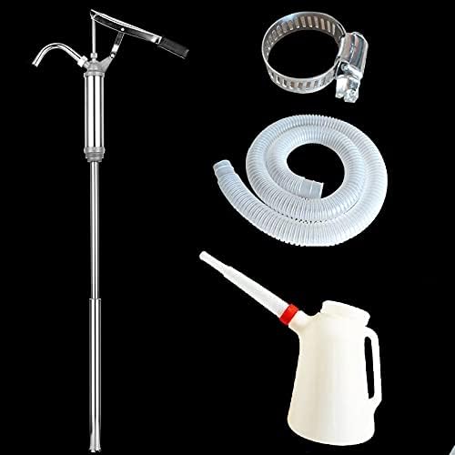 Hand Tool Heavy-Duty Lever Pump Fuel delivery Pump, Aluminum Alloy Barrel Type Retractable Fuel Drum Pump, Used for Sending, Diesel, lubricating Oil and Other Barrel Pump Tools