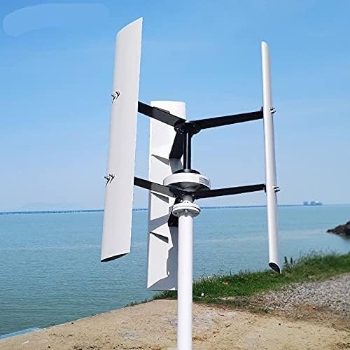 CAJUCA 9000W Vertical Wind Turbine,Magnetic Levitation Upright Wind Generator for Home Ship+Wind Power Controller for Home Ship