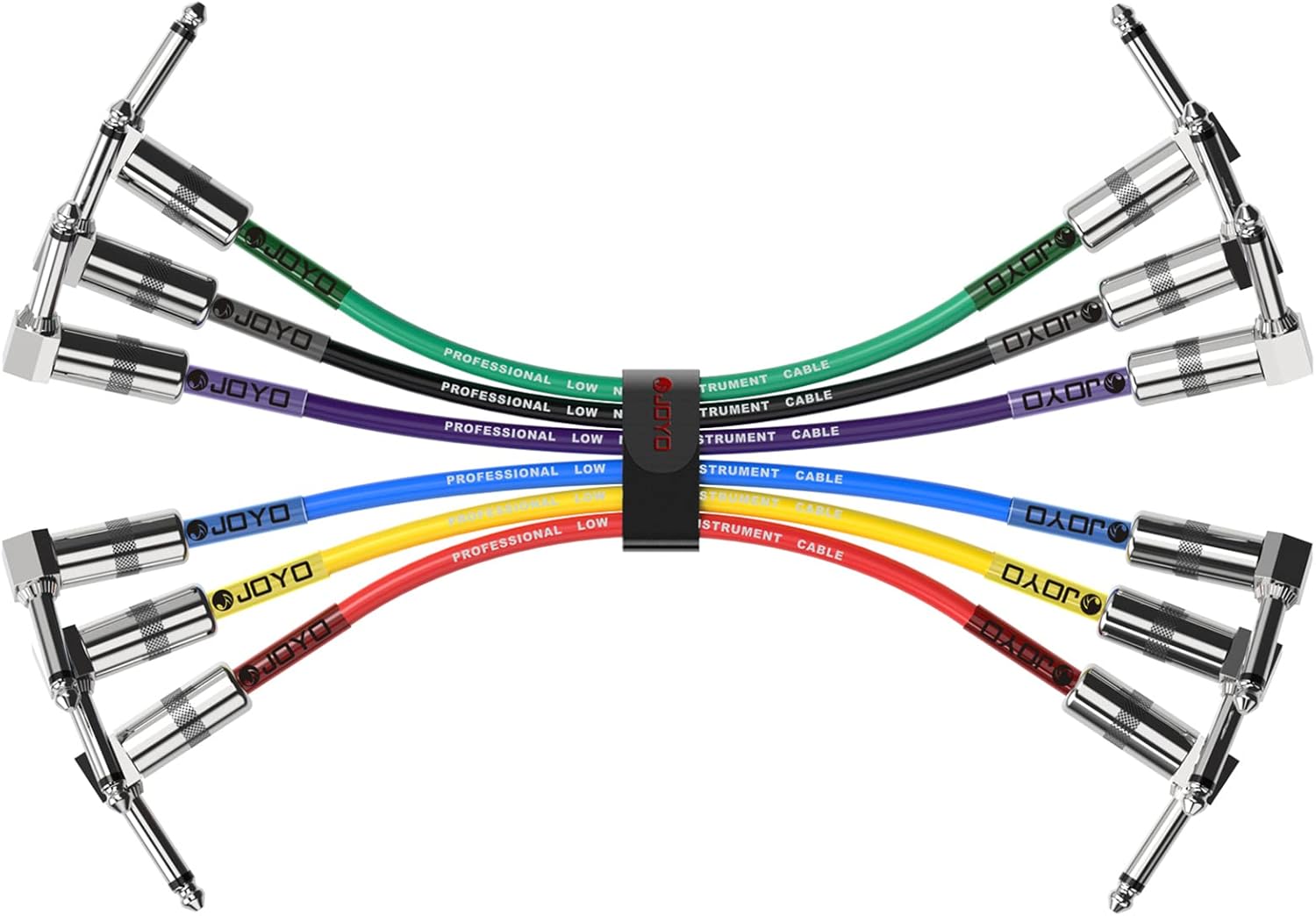 JOYO ZIP AMP Compression Pedal R-04 Bundle with Guitar Pedals Patch Cables CM-11, 1/4 Inch