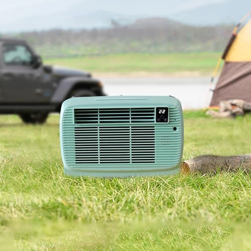 2200 BTU Portable Camping Air Conditioner Small Compressor Refrigeration Low Energy Air Cooler for Room Pets Outdoor Cooling(110v)