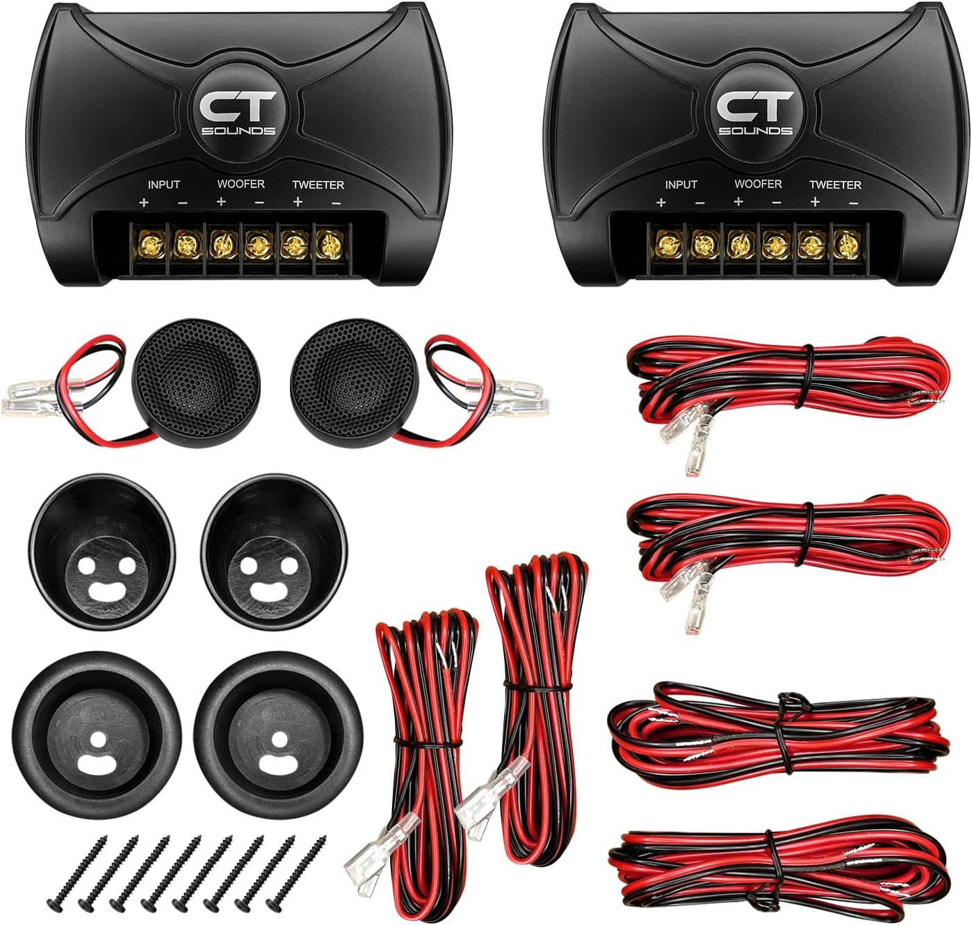 CT Sounds Tropo 6.5” 160 Watt 2-Way Shallow-Mount Component Speaker Set