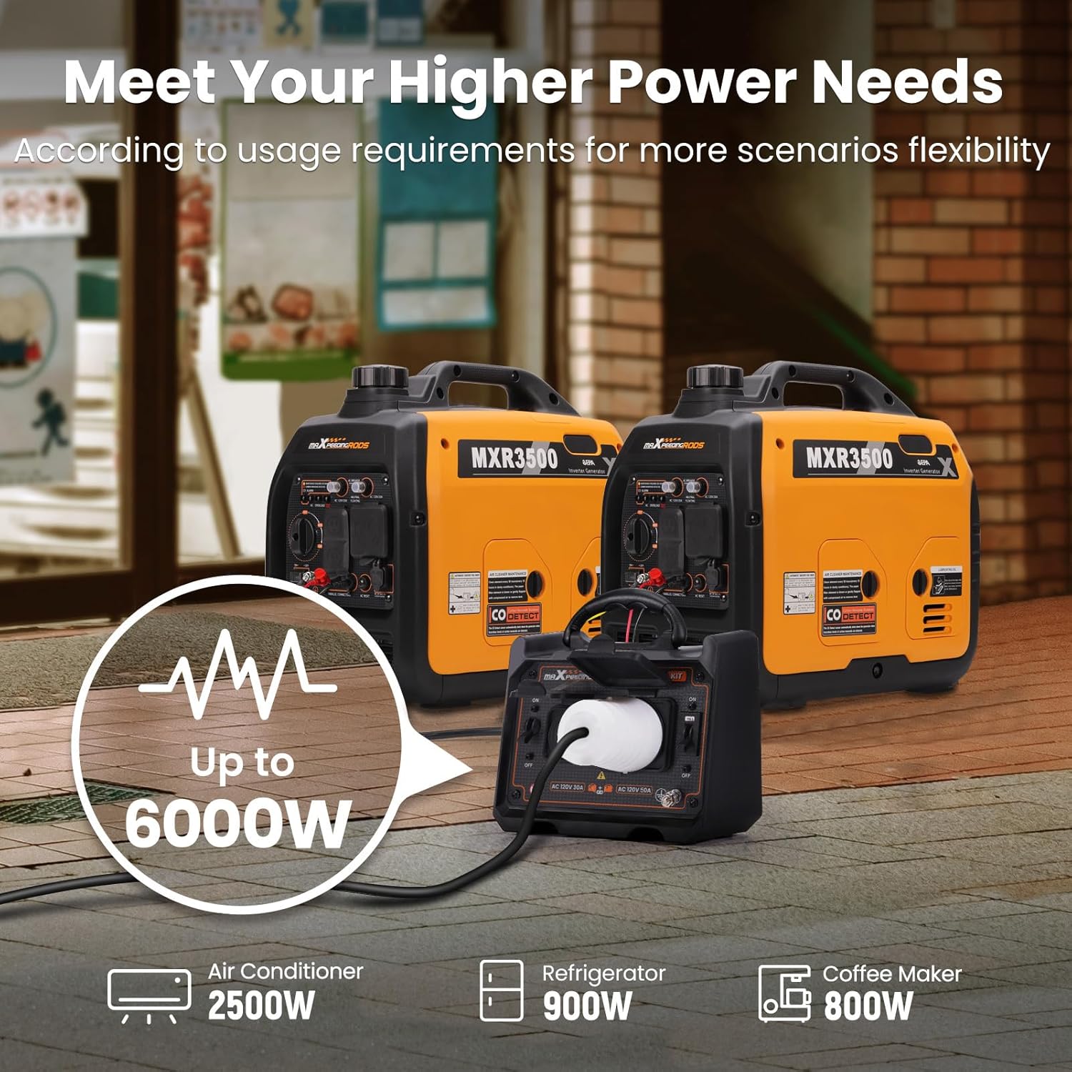 maXpeedingrods Generator Parallel Kit with 120V 30A, 120V 50A Outlets and 50-Amp Circuit Breaker