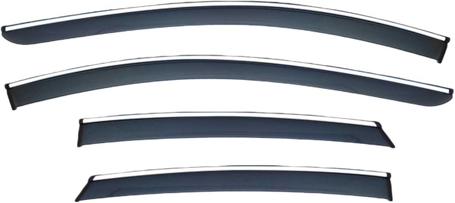 Window Deflectors for BYD Seal DMI MK1 2023+, Sun Rain Guard Window Visors Vent Shades with Bright Stripes Car Accessories