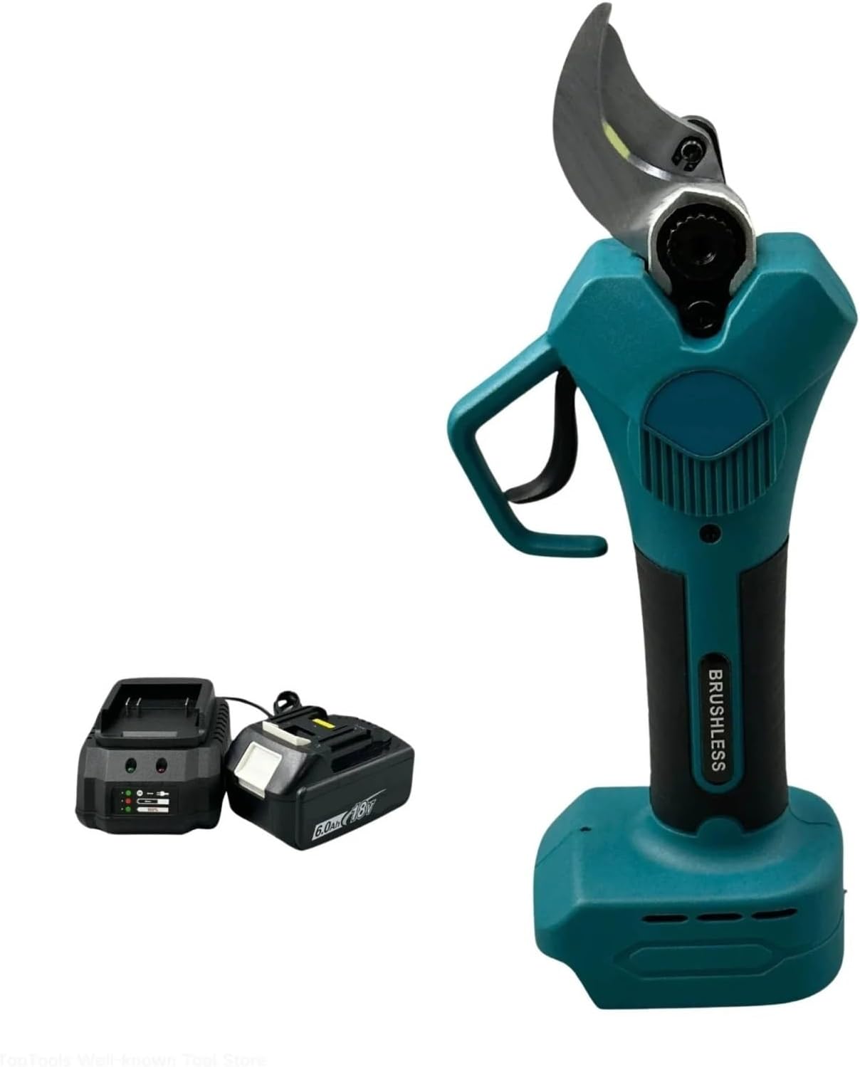 Brushless Electric Pruning Shears Garden Fruit Tree Bonsai Cordless Electric Garden Scissors Garden Tool 18V Battery(1 Battery 1 Charge)