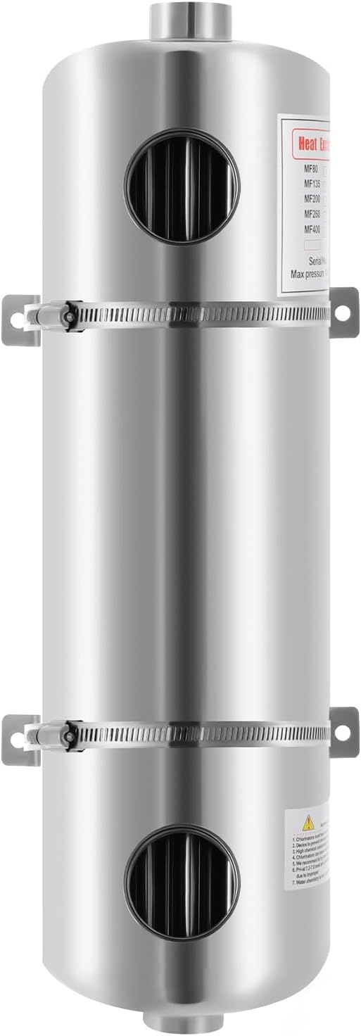 Pool Heat Exchanger Tube 200K Same Side 1