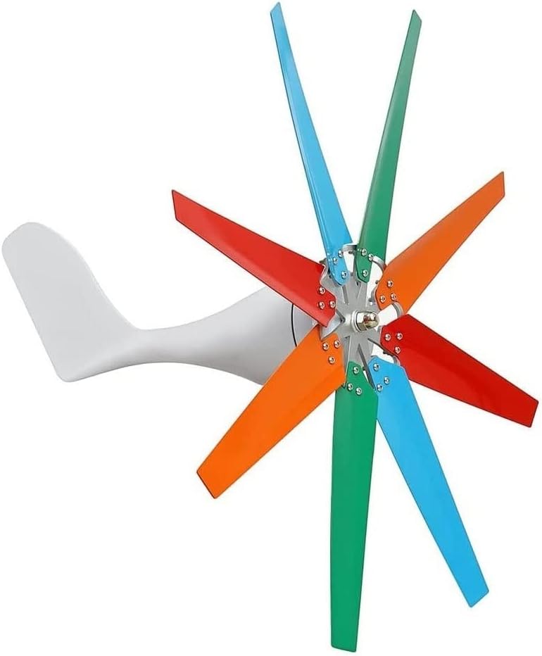 8 Blades Wind Turbine Generator Nylon Fiber Wind Generator 12v 24v Free Energy Windmill Generator with Controller for Home