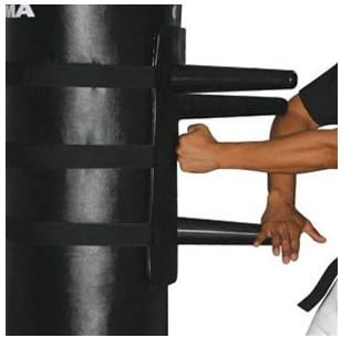DZOTMYN Wing Chun Dummy Trainer - Punching Bag Accessory - Black - Adult - MMA - Wing Chun