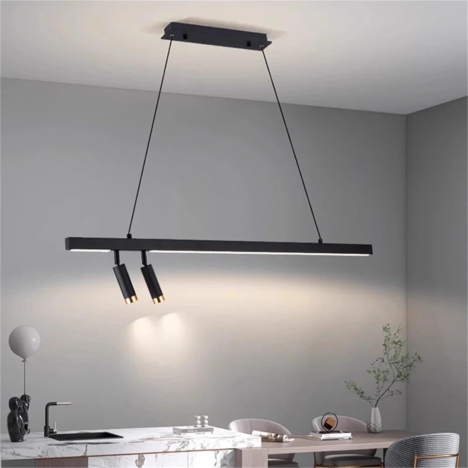 Modern Decor Chandelier Dining Room Pendant Lamp Lights Indoor Lighting Ceiling Lamp Hanging Light Fixture Lamps for Living Room(Dimmable)