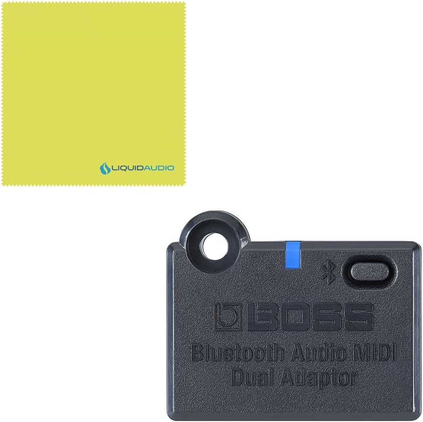 Boss GX-100 Guitar Effects Processor Pedal Bundle w/Boss BT-DUAL Bluetooth® Audio MIDI Dual Adaptor and Liquid Audio Polishing Cloth