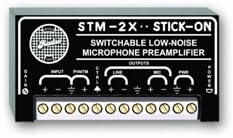 RDL STM-2X Switched Microphone Preamplifier - 35 to 65 dB Gain-by-RDL