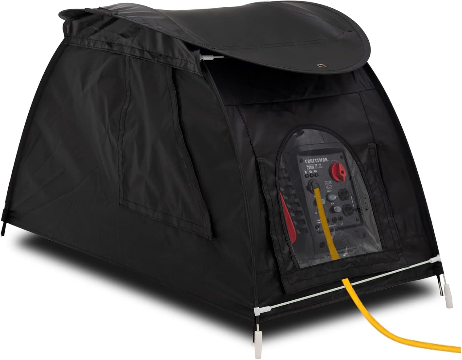 Generator Cover While Running, Portable Waterproof Generator Storage Cover，All-Weather Protection Generator Tent Cover for Most Universal 1000-5500 Watt Inverter Generator (36*20*23in, Black)