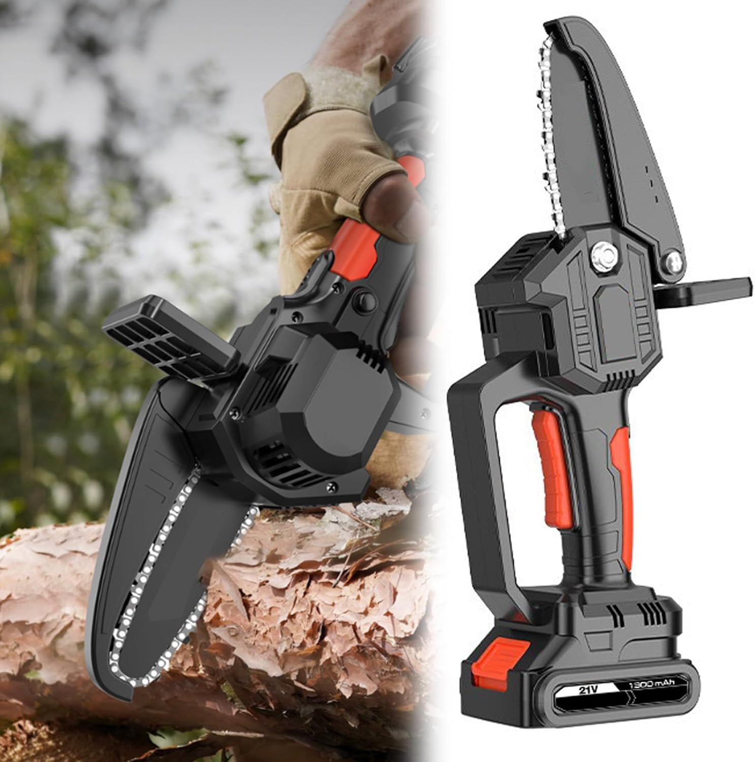 Mini Handheld Chain Saw, Battery Powered Chain Saw,6