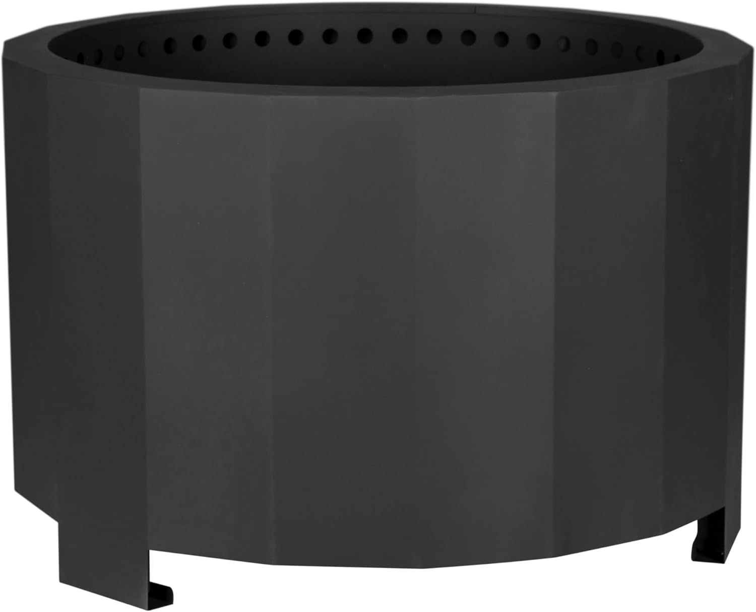 Taylor & Logan Zephyr 27 inch Smokeless Outdoor Firepit, Natural Wood Burning Portable Fire Pit With Waterproof Cover, Bronze