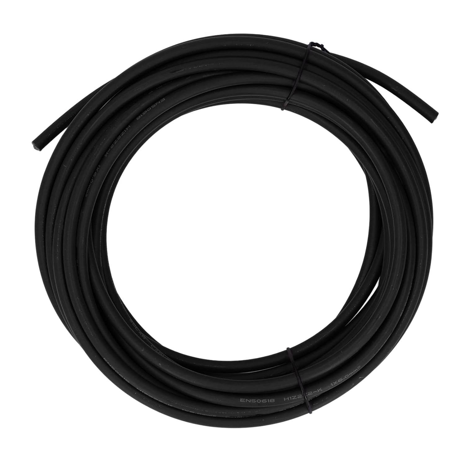 Solar Panel Wire, 6 Photovoltaic Cable Solar Photovoltaic Cable Double Layer Insulation Tinned Copper, & Wind Power Parts & Accessories (Black 50m/164ft)