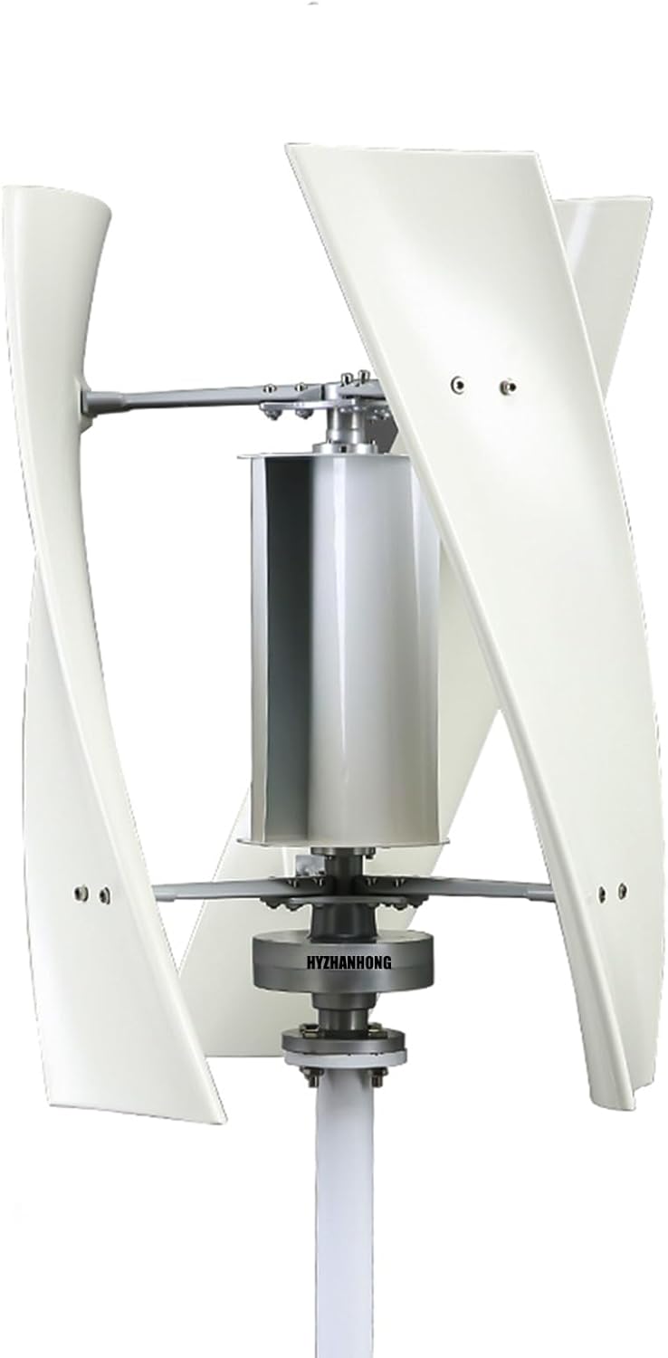 10000W 3 Blades Wind Turbine Generator Kit, 110V/220V Home Wind Turbine Kits with MPPT Controller Ideal for Residential Wind Energy Harvesting(White)