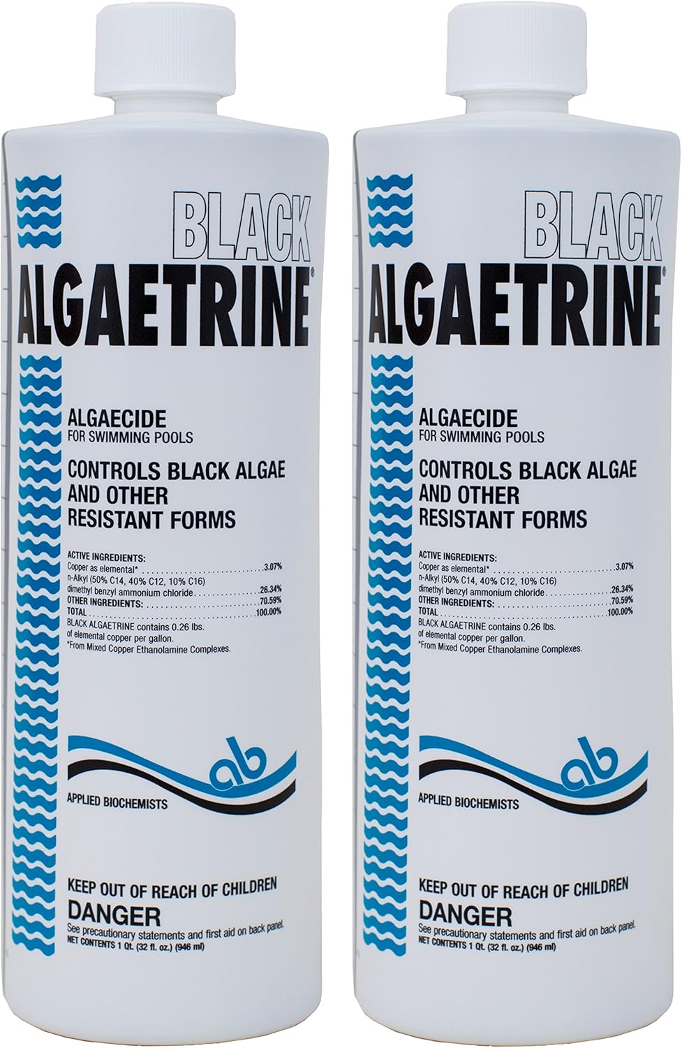 Applied Biochemist Black Algaetrine Algaecide (1 qt) - 2 Pack