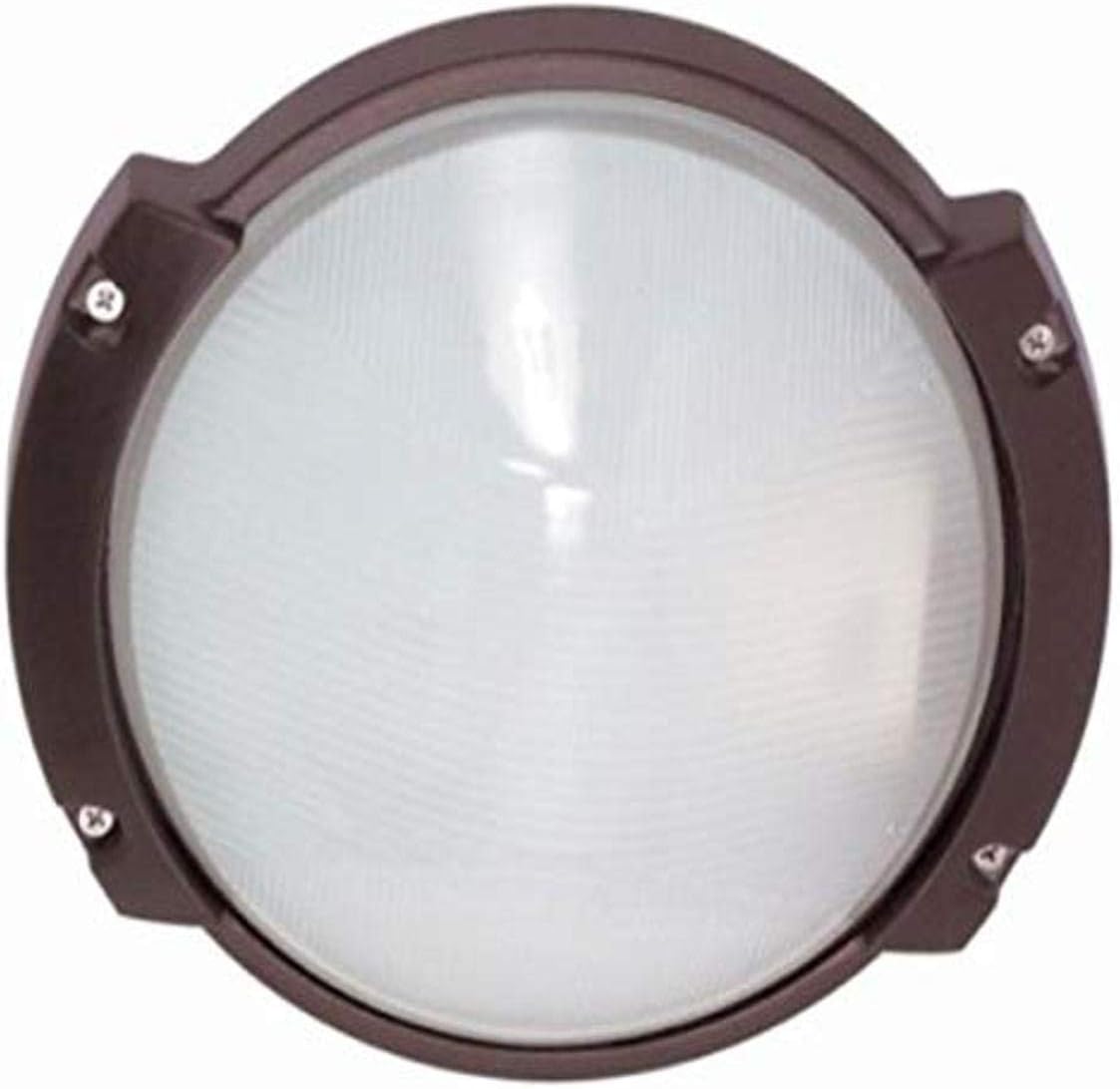 Nuvo Lighting 60/517 Traditional One Light Outdoor Wall Mount from Die Cast Bulk Heads Architectural Bronze Collection in Bronze/Dark Finish