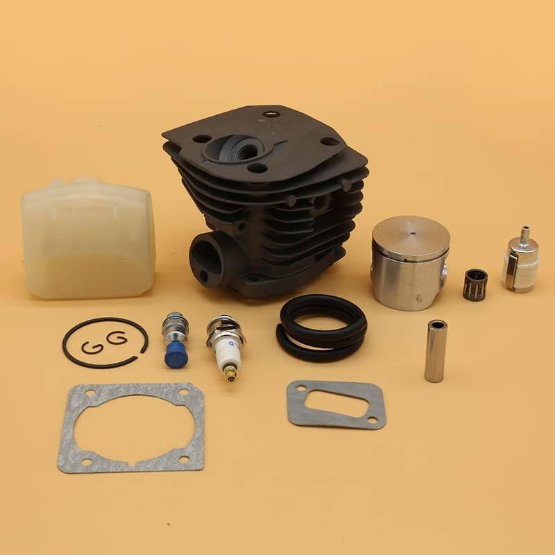 44mm Cylinder Piston Bearing Air Filter Gasket Kit for Husqvarna 350 forJONSERED 2150 2152 2153 2149 Chainsaws Spare Parts