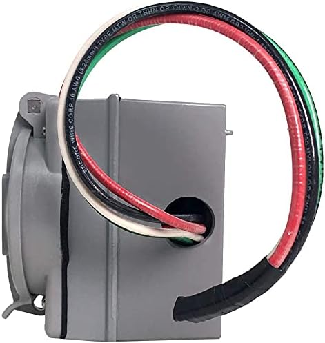 Iron Box NEMA L14-30 Generator Extension Cord + Inlet Box - 30A, 125/250V, 10/4 SOOW - UL Listed Part # IBX-5805IN10G-10 (10, 10/4 SOOW)