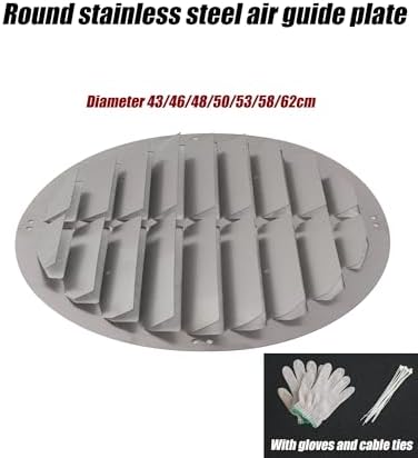 Ac Protection Cover,Prevent Direct Blowing, Air Conditioner Deflector for Outside Units, Air Outlet Condenser Defender Grilles, Stainless Steel Shutter Deflector