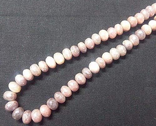 peach moonstone mystic diamond coated faceted roundel beads 6-7-8 mm,super shiny moonstone roundel, natural peach moonstone (sku2825