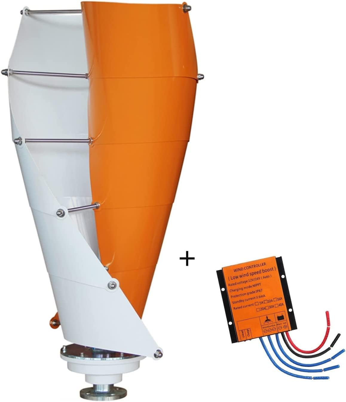 Vertical Wind Generator Windmill 5000W 12V 24V 48V Maglev Off-Grid System Household Small Wind Turbine Generator