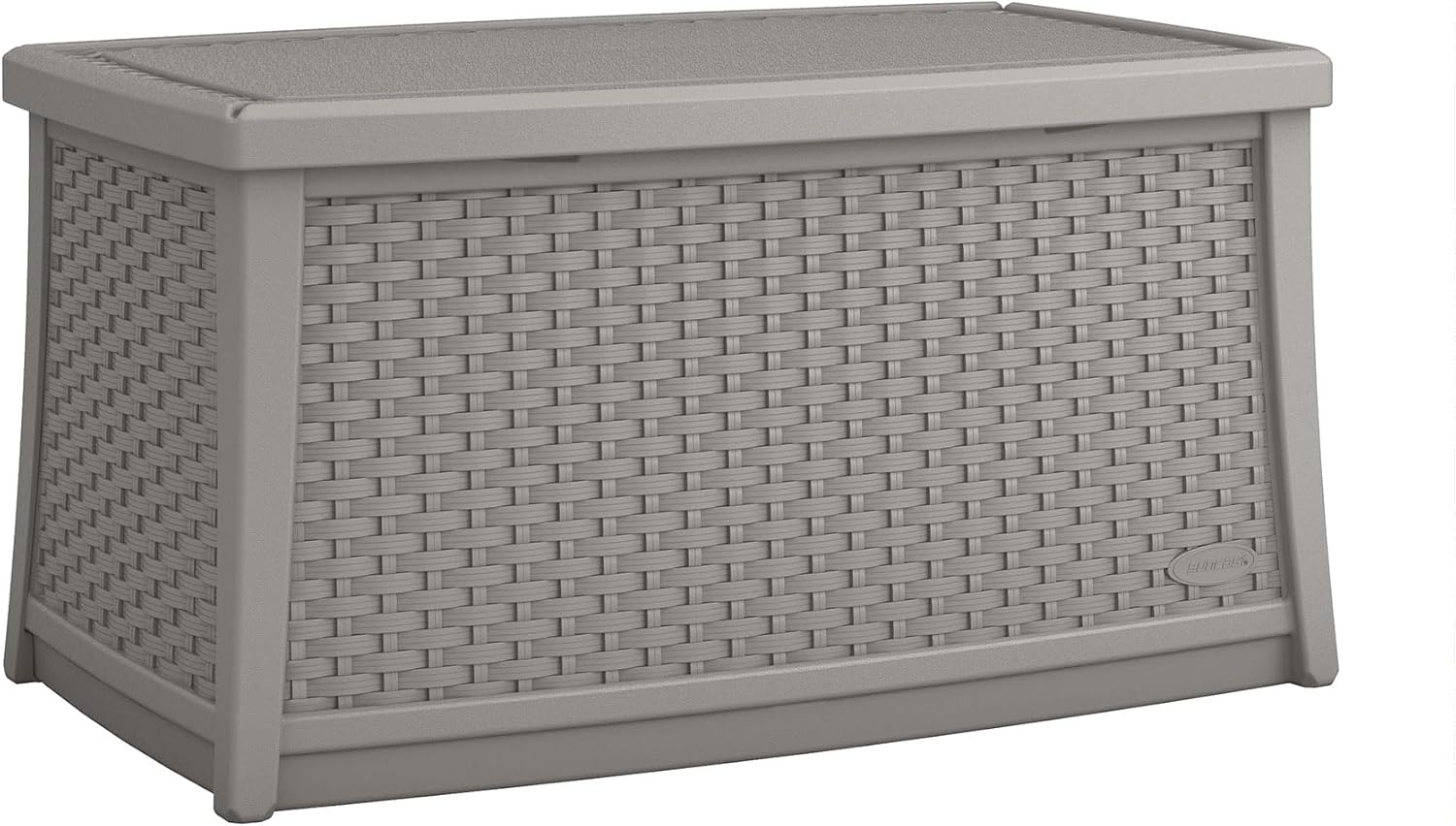 Suncast Elements Coffee Table with Storage, Weather-Resistant, Hinged Lid, Spacious 30 Gal. Hidden Storage, Ideal for Patios and Outdoor Spaces, Dove Gray