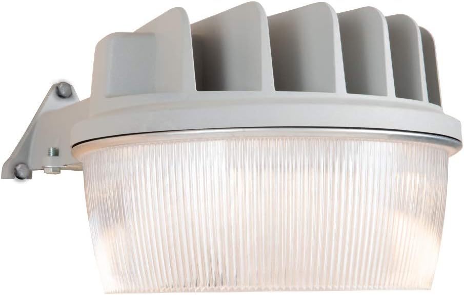 HALO 30-Watt Grey Outdoor Integrated LED Dusk to Dawn Security Area Light with Integral Photo Control Sensor