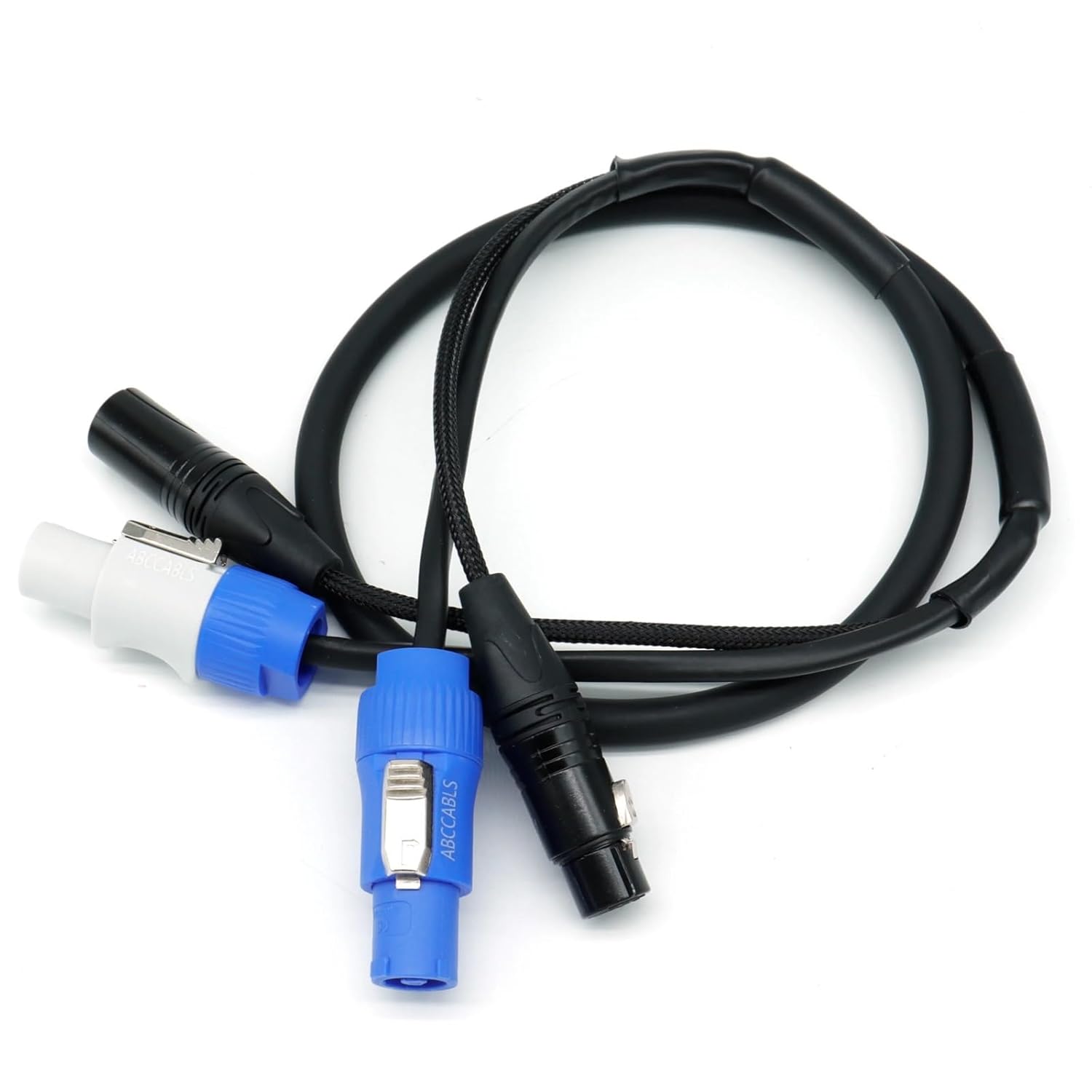 1M 2M 3M 5M 10M DMX 2-in-1 Cable 3x2.5mm² – in/Out & 3-Pin XLR Cable for DJ Moving Head Stage Lighting(10m)