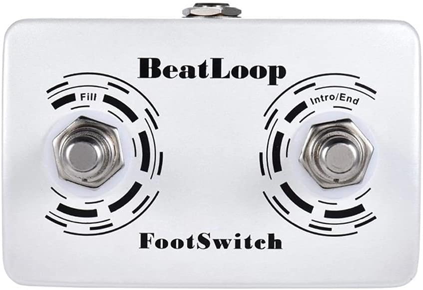 Momentary External Footswitch for Drum Machine & Guitar Effects Pedal Foot Switch with 6.35mm Stereo Cable