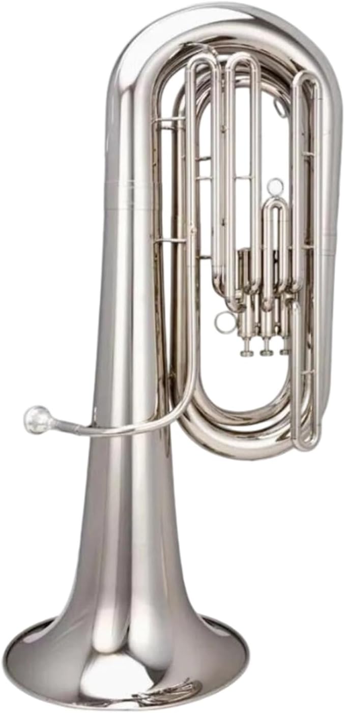 Professional Euphonium Musical Instruments Brass Silver Or Gold Euphonium All-brass Instrument(Silver)