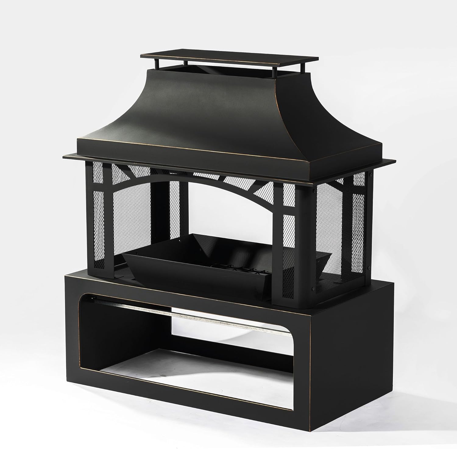 Steel Wood Outdoor Fireplace gwood Burning Chimney