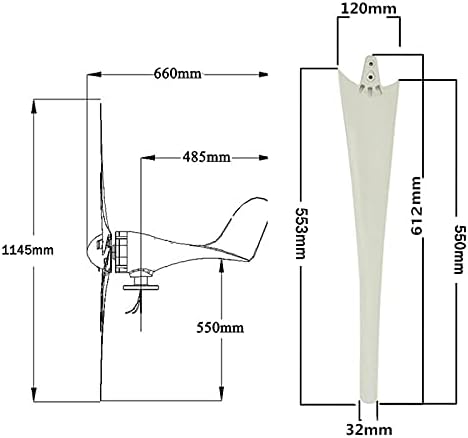 9000W 12V 24V 48V 6 Blades Wind Turbine Generator Windmill Powerful Three-Phase AC Permanent Magnet Wind Turbine for Home Campin