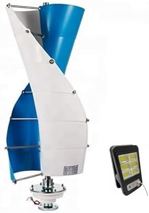 3KW Vertical Axis Wind Turbine Kit for Home Use - 12V/24V/48V Maglev Generator with Controller & Solar Light - Efficient Three-Phase Renewable Energy Solution