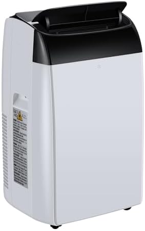 Portable Air Conditioners, 12,000 BTU 3-In-1 AC Units, Cooling Up to 550 Sq.Ft, Portable AC Units with LCD Display, Remote Control, 24h Timer, White