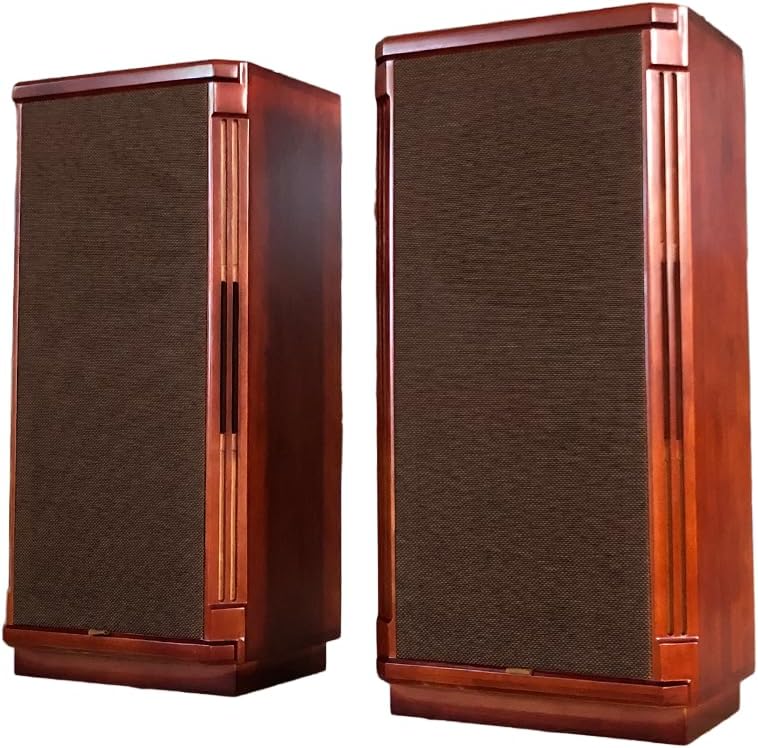 Handmade Customized One Pair 12 Inch Classic Full Range Two-Way Speaker Empty Cabinet Copy Tannoy Turnberry HiFi DIY (Red)