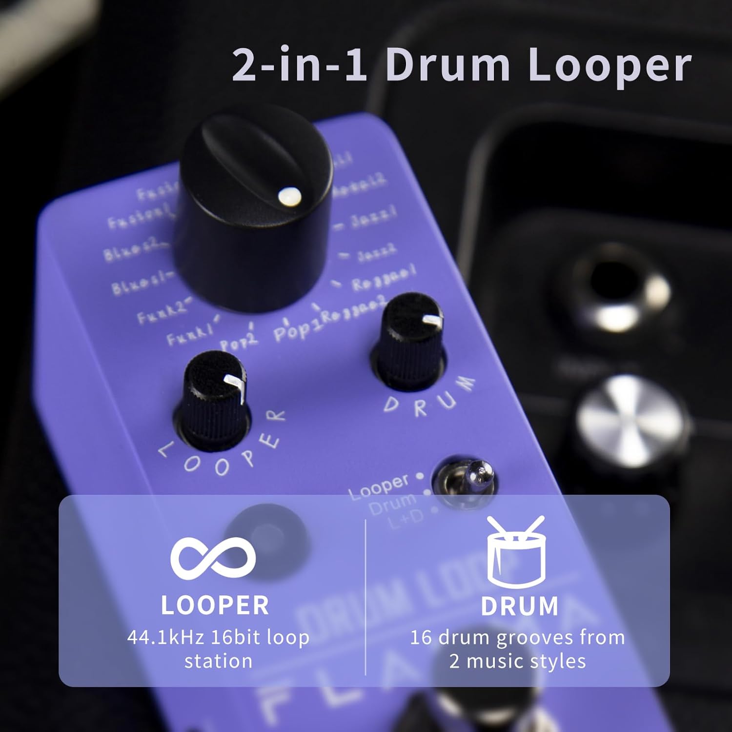 FC01 Drum Looper Guitar Pedal and FC17 Analog Delay Pedal