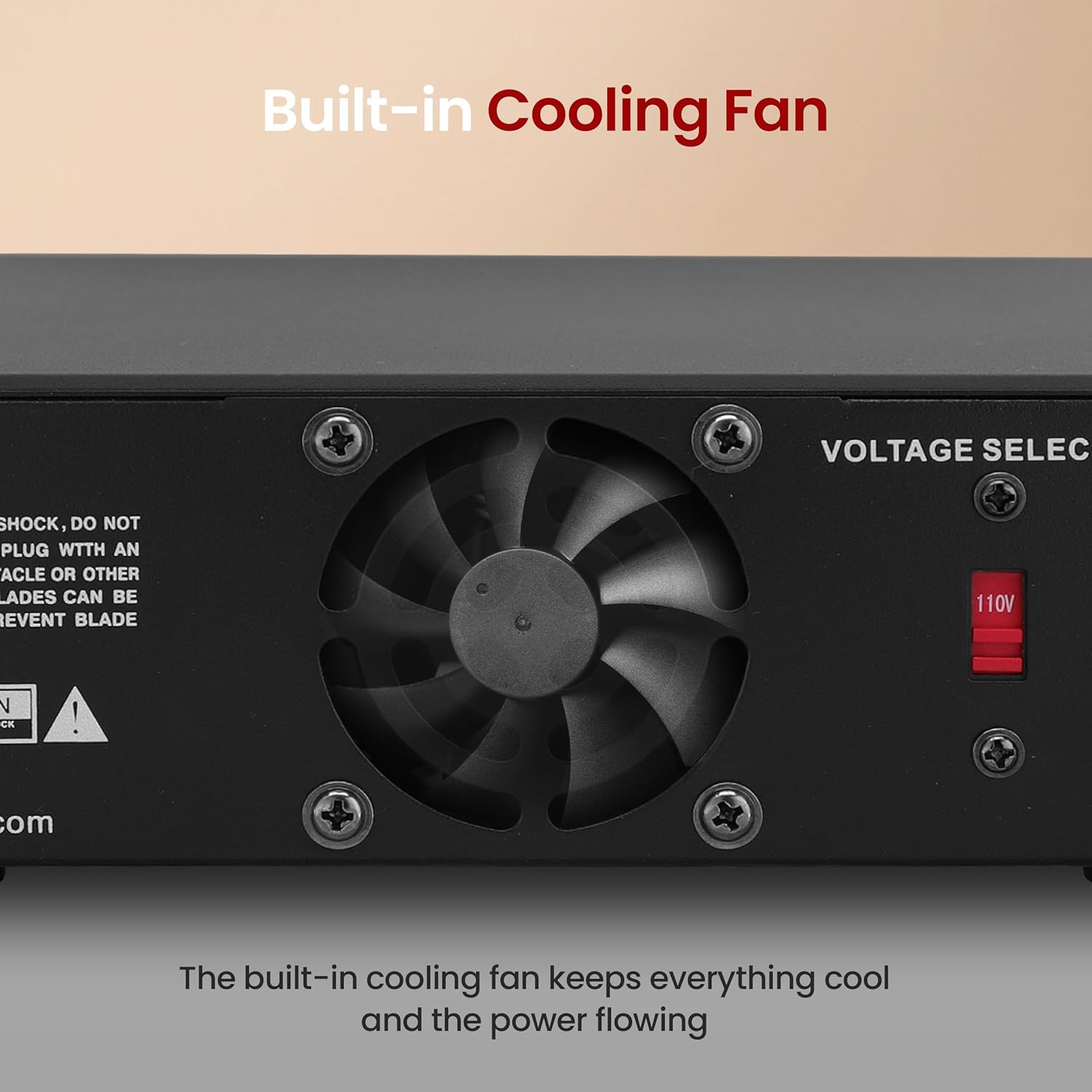 Pyle Universal Compact Bench Power Supply - 30 Amp Regulated Home Lab Benchtop AC-to-DC Converter w/ 13.8 Volt DC 115/230V AC Switchable, Screw Type Terminals, Cooling Fan - Pyle PSV300