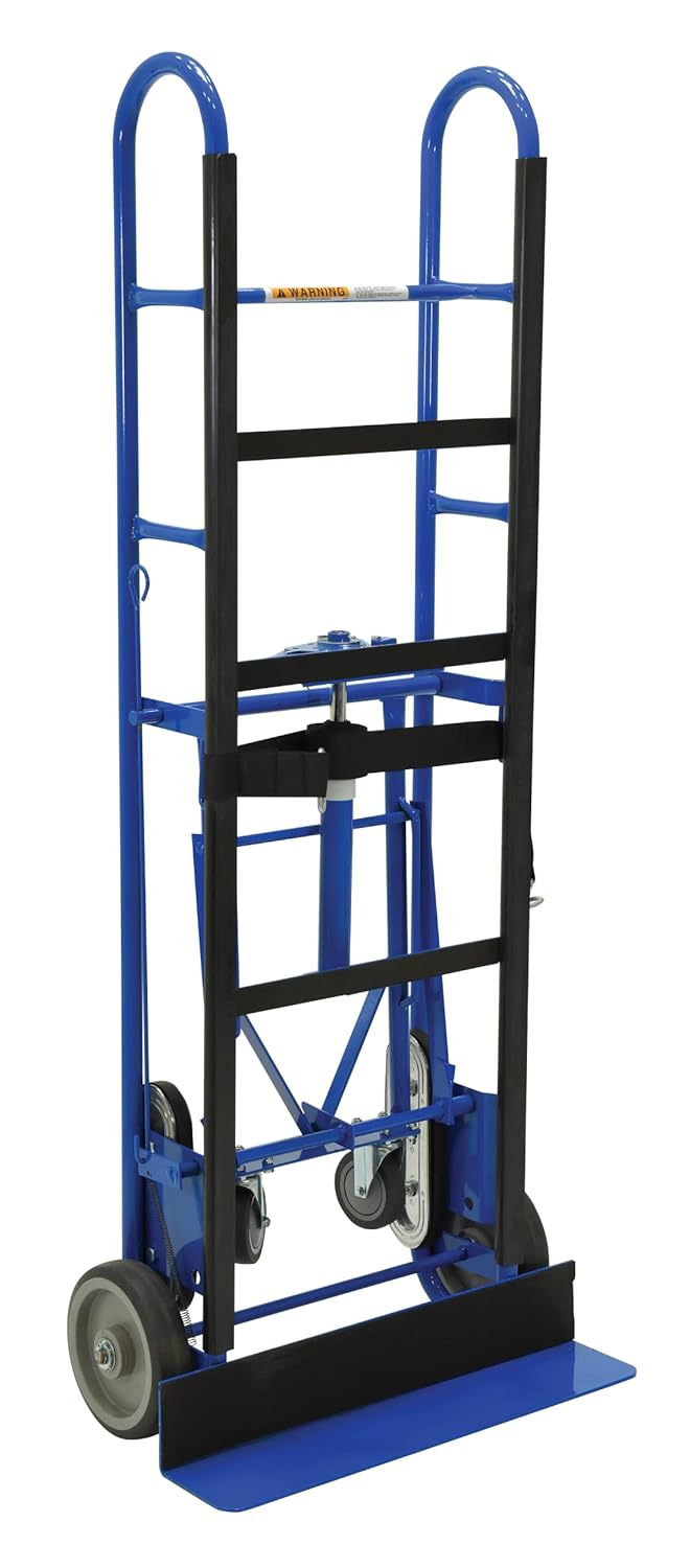 Vestil APPL-1200-60 Steel Ratchet Appliance Cart 17 In. x 24 In. x 60 In. 1200 Lb. Capacity Blue