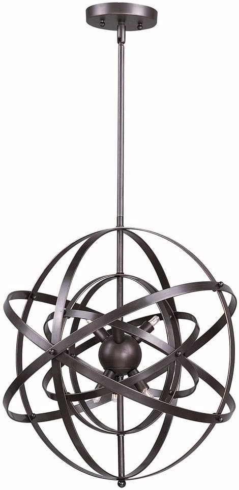 Maxim 25133BR Sputnik Orb Pendant Ceiling Light, 9 Light 540 Watts, 25