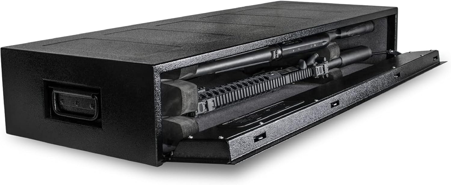 Hornady RAPiD Safe AR Gun Locker with RFID Touch Free Entry - Tamper Proof Gun Safe Perfect for Storing Gun Accessories, Rifles and Shotguns - Heavy Duty Rifle Gun Safe for Home and Vehicle - 98190