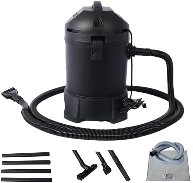 Garden Pond Vacuum Cleaner, Powerful Motor Removes Sludge & Debris, Cleansweep with 14ft Intake Suction Hose, 4 Extension Tubes, 3 Vacuum Nozzles, 6.5 Foot Output Hose, Debris Collection Bag