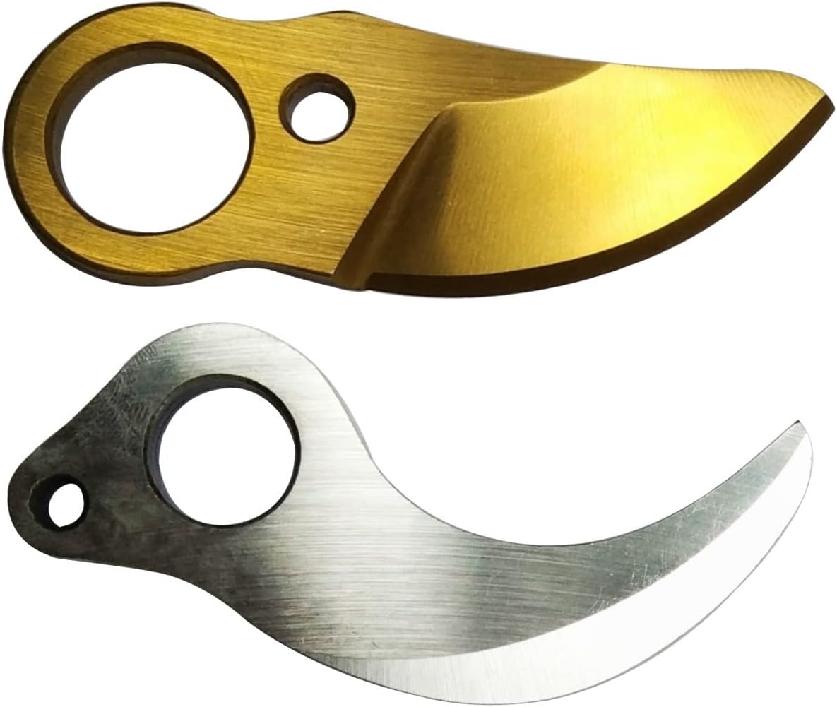 Replacement Blade for Electric Pruning Shears, Professional SK5 Upper and Lower Blades, Cordless Pruner Repair Parts for Cutting Branches (Titanium ID 25mm)