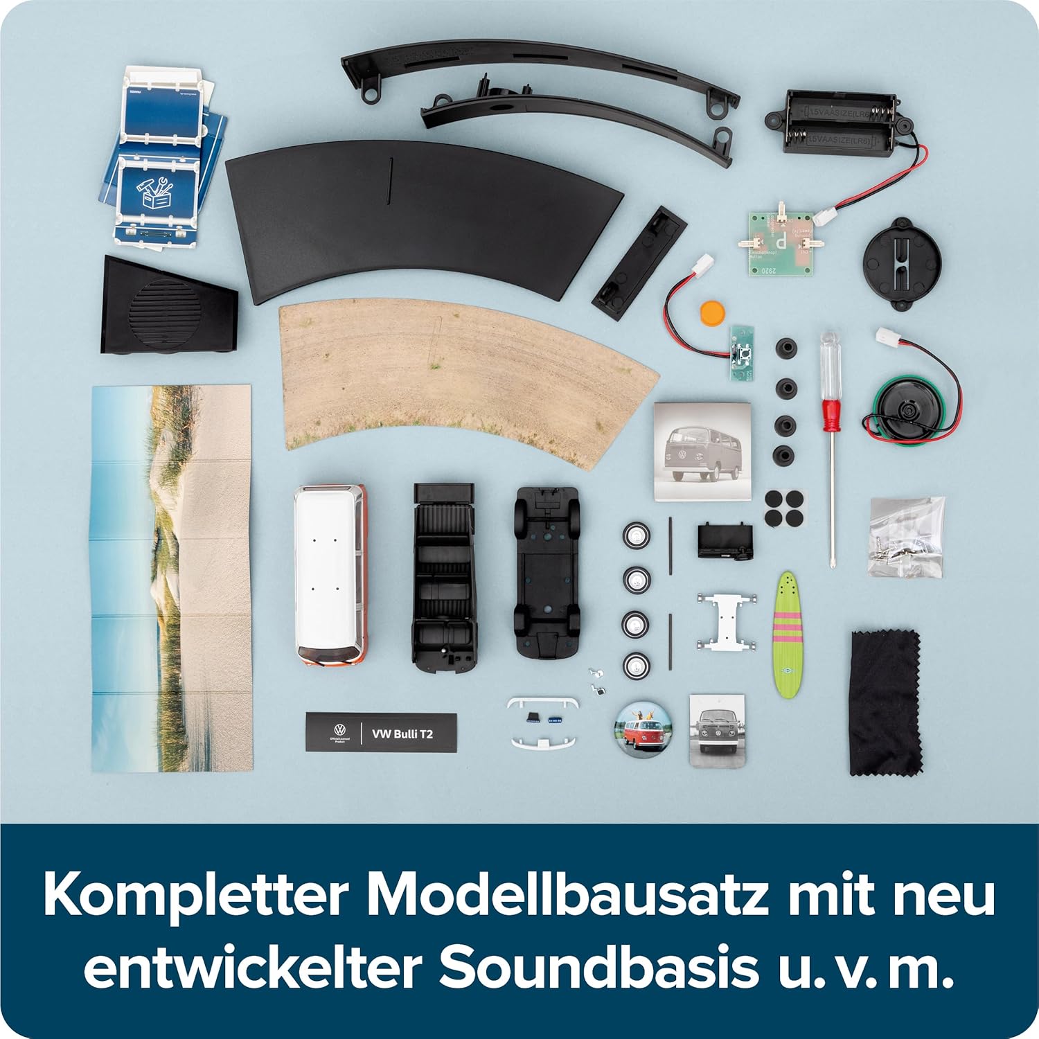 Advent Calendar VW Bulli, Model Kit with Sound Module: VW Bulli Advent Calendar