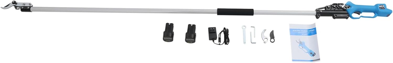 Electric Pruning Shear Cordless Pruning Shears with 2 Removable Batteries, 1