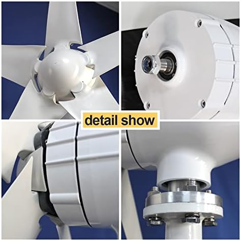 1000W Wind Turbine Generator - 24V/48V Windmill for Home & Off-Grid Power - Efficient Alternative Energy System with MPPT Controller for Free Energy Production