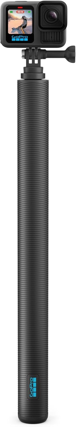 GoPro 9ft (2.7m) Carbon Fiber Extension Pole + Ultra-Light Invisible 360 Grip (Compatible with All GoPro Cameras) - Official Accessory